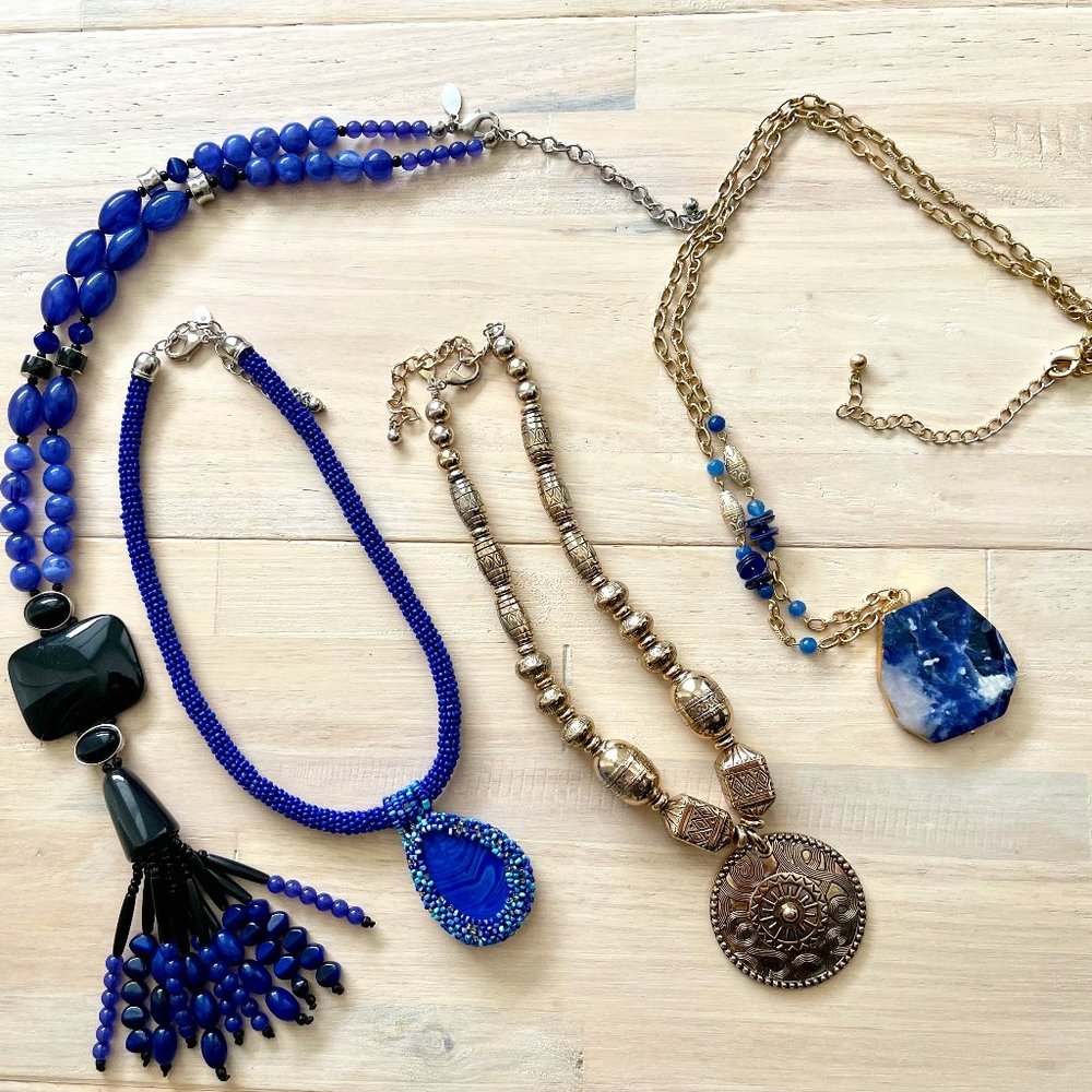 4 Chico's Statement Necklaces!   FOUR!